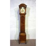 A George III style chiming longcase clock (or Grandmother clock), 20th century, of small size, by