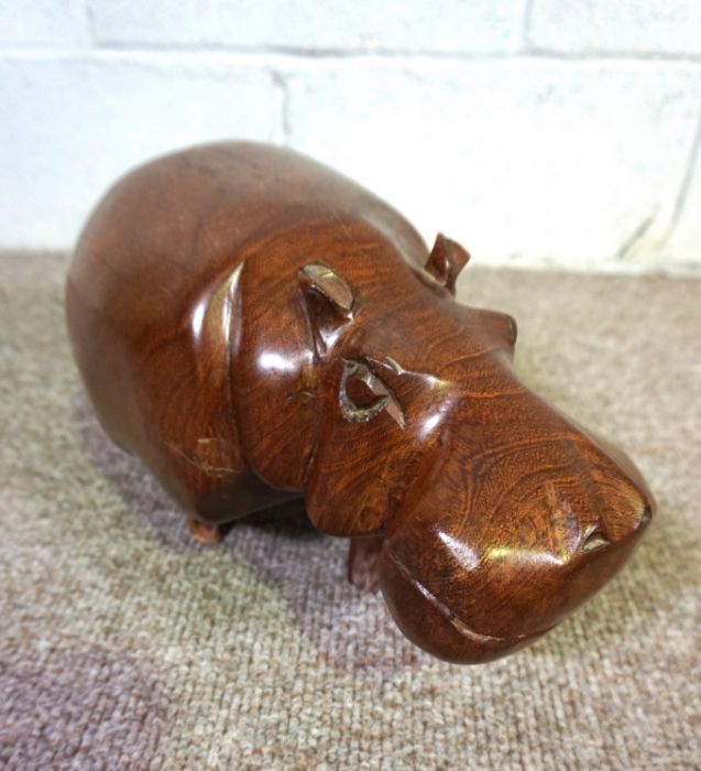 A carved hardwood hippopotamus; together with five model ships, including ‘Flying Cloud’ and two - Image 4 of 9