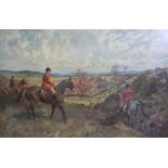 Lionel Edwards, British (1874-1954), Lanark & Renfrew Foxhounds, lithograph, signed in pencil LL,