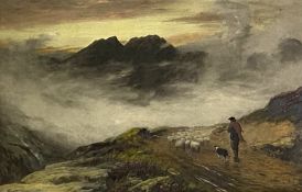 John MacWhirter, RA, Scottish (1839-1911), Evening Mists, Isle of Skye, gouache, 40cm x 62cm