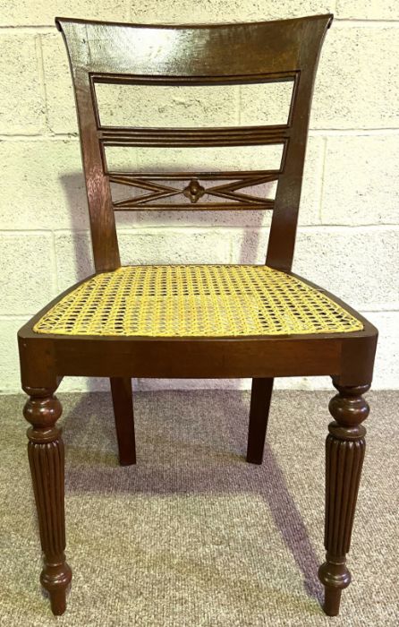 A small dining or kitchen table, 20th century, with a plain rectangular top on four turned and - Image 7 of 9