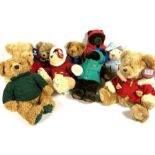 A large group of Collector's Teddy Bears, mainly Harrod's annual bears and related (a lot)