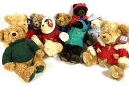 A large group of Collector's Teddy Bears, mainly Harrod's annual bears and related (a lot)