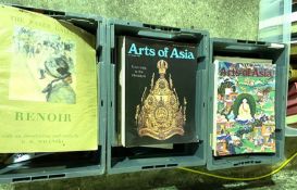 A large assortment of books and other published materials, including Arts of Asia magazine (a lot)