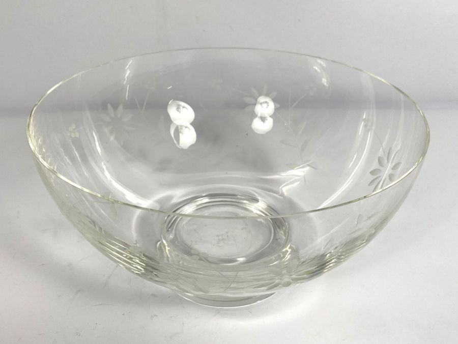 Assortment of glass with Harrods glass bowl, glass cornucopia vase etc (a lot) - Image 7 of 7