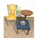 A group of assorted small occasional tables, including a set of three nest tables (a lot)