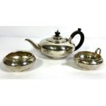 An Edwardian silver Batchelor’s tea service, hallmarked London 1925, comprising a teapot of