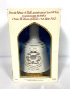 A Bell’s commemorative whisky decanter, Prince William of Wales, 1982, 50cl, 40%, boxed; together