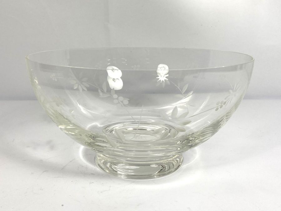 Assortment of glass with Harrods glass bowl, glass cornucopia vase etc (a lot) - Image 6 of 7
