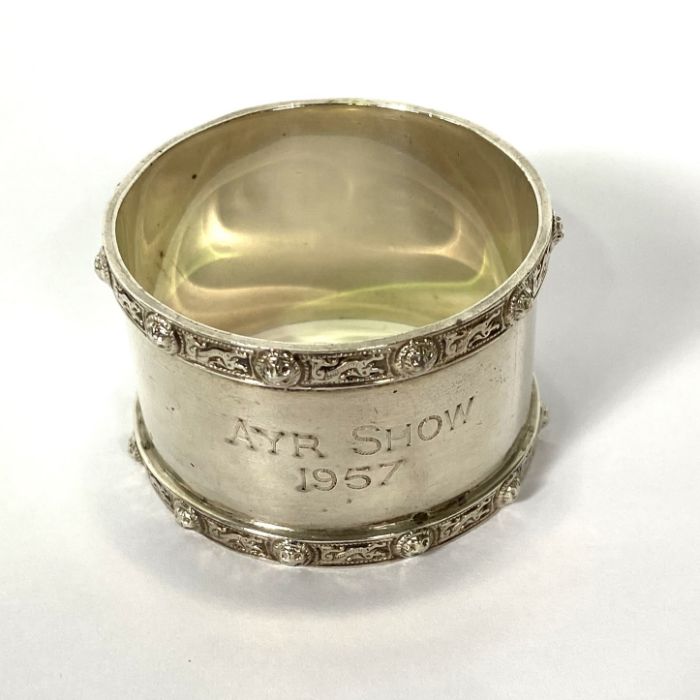 A group of seven assorted silver napkin rings, various dates and makers, total gross weight 173g ( - Image 3 of 6