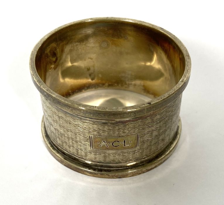 A group of seven assorted silver napkin rings, various dates and makers, total gross weight 173g ( - Image 6 of 6