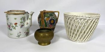 A small selection of ceramics, including a Chinese export tea pot, etc (a lot)