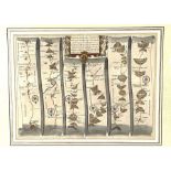 A group of assorted framed maps,  including hand-coloured strip map of ‘The Road from Welshpool’,
