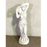 After the Antique, The Water Carrier, a garden ornament, 85cm high