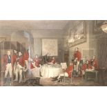 After Charles Lewis and Edward Grant, coloured print of 'The Melton Breakfast, re-strike of 19th