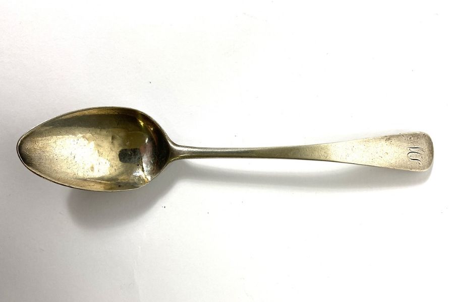 A small quantity of Georgian and similar flatware, including nine assorted Old English teaspoons; - Image 9 of 13