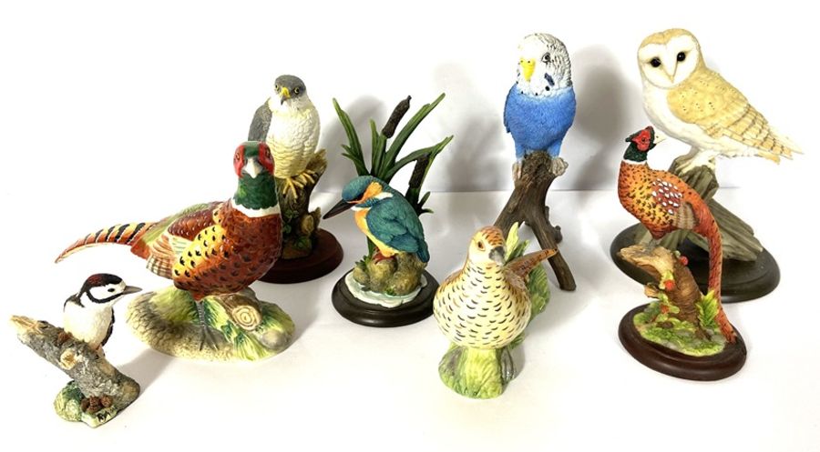 An assortment of Border Fine Art farm figures, and other birds and animals, including a Tractor - Image 6 of 11