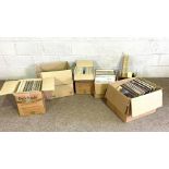 A large assortment of 20th century vinyl records, in five boxes, including Opera, Classical and