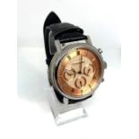 An Earnshaw ‘Beaufort’ Automatic Chronograph watch, 8103, water resistant to 5 ATM, coppered dial,