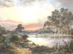 Prudence Turner, British (1930-2007), Loch Leven and Loch Achray, a pair, oil on canvas, both signed