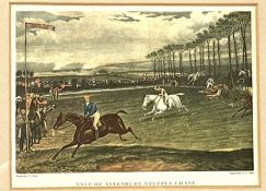A group of assorted hunting and related prints, including a set of four fox hunting prints, after