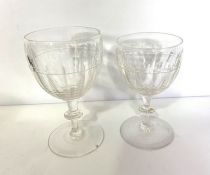 A group of glassware, including a covered jam pot etc, wine glasses, butter dishes etc (a lot)