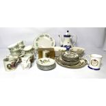 A large group of assortment tablewares and other ceramics, including a large gilt edge tureen and