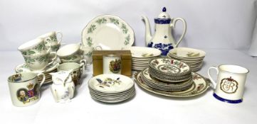 A large group of assortment tablewares and other ceramics, including a large gilt edge tureen and