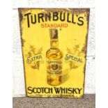 A vintage Turnbull’s Whisky advertising sign, (by descent from a member of the family), together