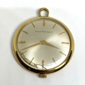 A Girard Perregaux open faced pocket watch, 17 jewel movement, number 263577, in gold filled case,