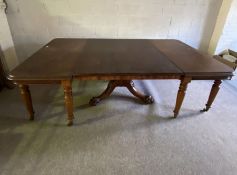 A large Irish adaptable extending dining / breakfast table, attributed to Mack, Williams & Gibton,