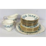 Assortment of teasets, including Colcough bone china and others similar (a lot)