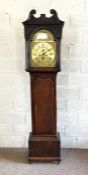 A Scottish George III provincial oak longcase clock, signed Alex.dr Dalrymple, Linlithgow, with an