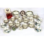 A small group of assorted tea wares and commemorative china (a lot)