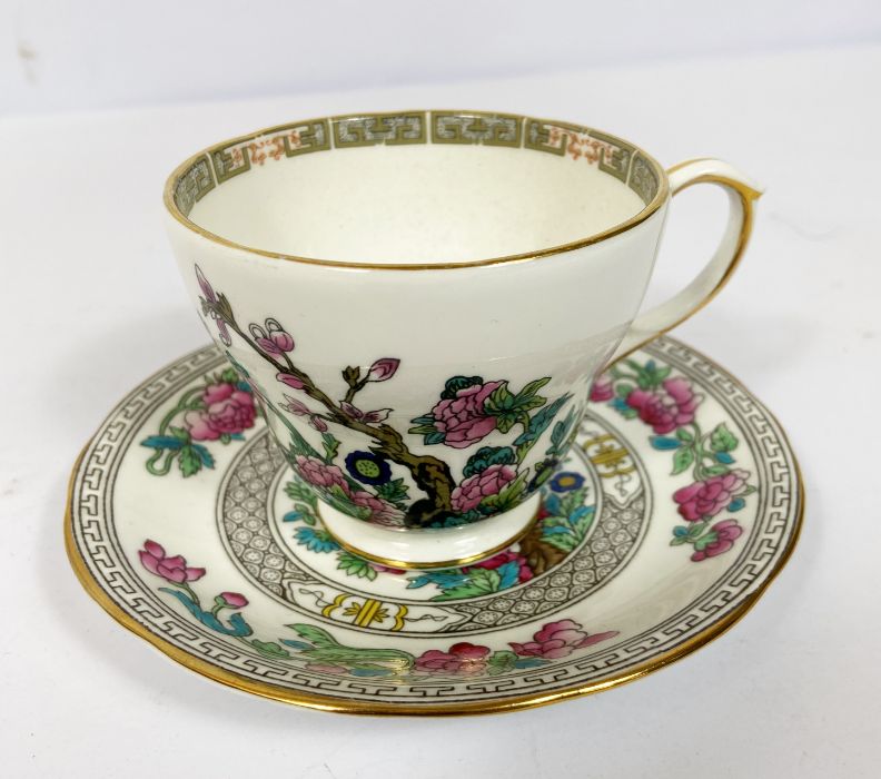 A large assortment of bone china, including a part dinner service, decorated with bands of - Image 16 of 20