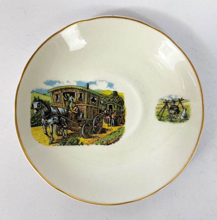 A large assortment of bone china, including a part dinner service, decorated with bands of - Image 19 of 20