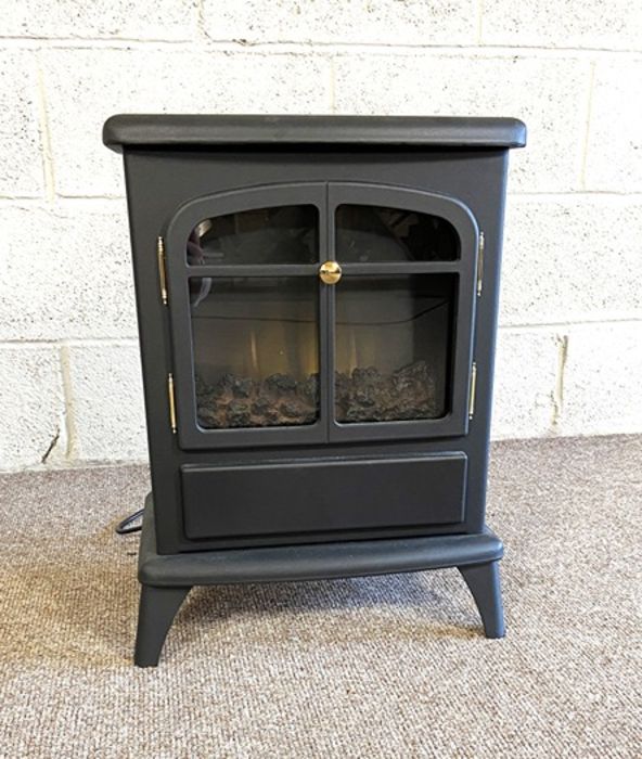 A Focalpoint ES1000 electric ‘log burner’ style heater, 53cm highCondition report Not tested for - Image 2 of 5