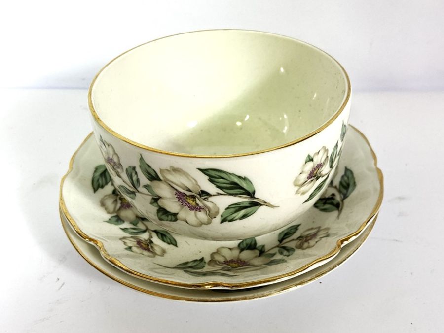 A large assortment of bone china, including a part dinner service, decorated with bands of - Image 12 of 20
