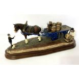 Border Fine Arts 'Guinness Dray', model no. B0838 by Ray Ayres, limited edition of 1250, on wooden