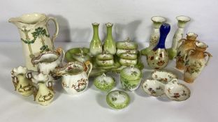 Various ceramics, including a pair of Continental decorative vases, and similar (a lot)