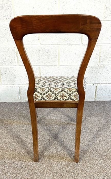 A set of six Victorian mahogany balloon backed dining chairs, and an associated armchair, mid 19th - Image 9 of 15