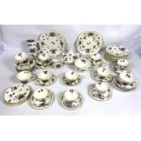 A group of tea wares including a Gladstone fine bone china tea service decorated with flowers and