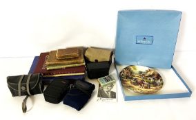 Assorted camera’s and ephemera, also a selection of assorted books, a modern print after Alfred de