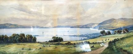 Chris Meadows, Scottish (XIX-XX), A Lochside view, watercolour, signed LR: Chris Meadows, 24cm x