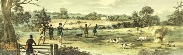 A set of Victorian coloured hunting prints, engraved by T. Sutherland and published by Ackerman,