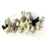 A selection of fine ceramic animals, including a Beswick Scottie dog and a Beswick West Highland