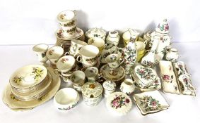 A large assortment of bone china tea wares, including Queen’s China, Royal Albert and others similar