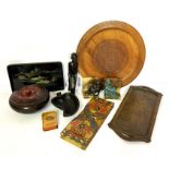 Miscellaneous items, including a Mauchline collectors book “Poetical Works of Robert Burns, 1896”,