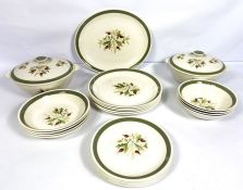 A quantity of assorted ceramics, including a Meakin part dinner service, decorated with oak leaves