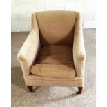 A small vintage armchair with two assorted Edwardian occasional chairs (3)